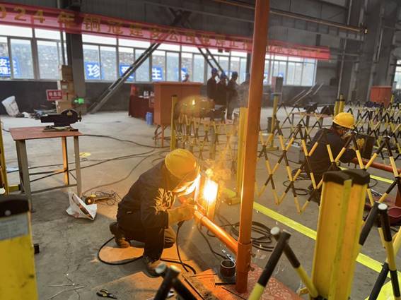 公司舉辦電焊工、電工技術(shù)比武